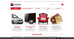 Desktop Screenshot of essox.cz